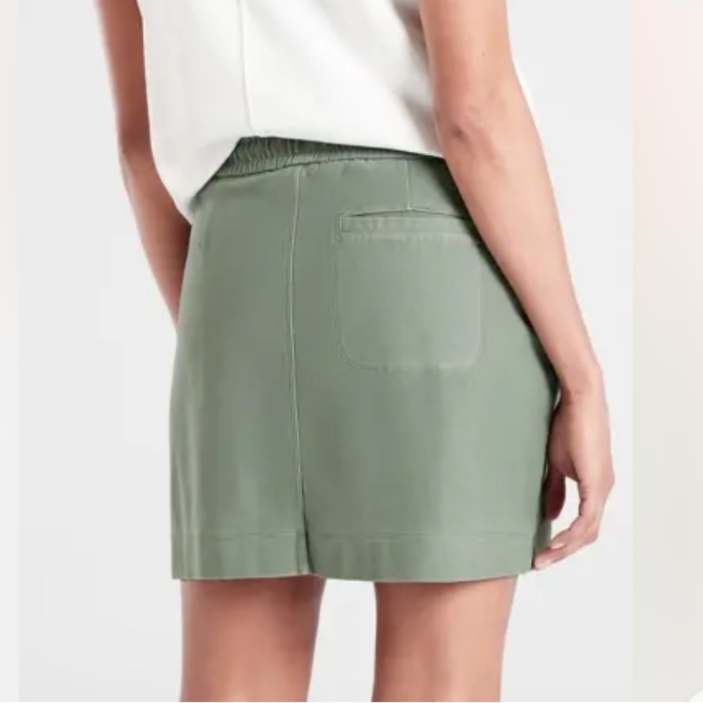 ATHLETA Farallon Skirt  Size 14 Green Stretch Casual Skirt Cotton Everyday - Picture 3 of 7